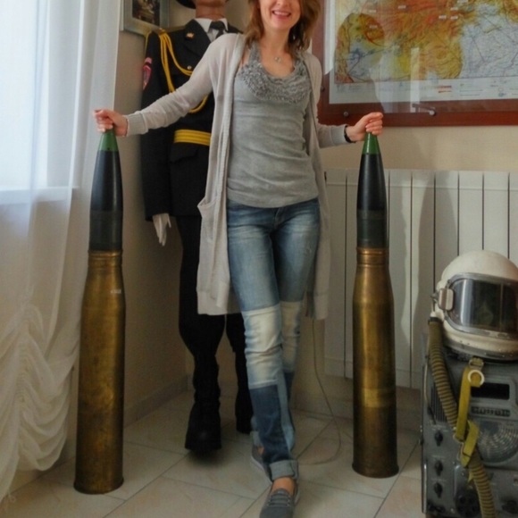 edc Denim & Dry Goods by Esprit Colorblock Jeans Light Dark Blue Patch - Picture 3 of 14